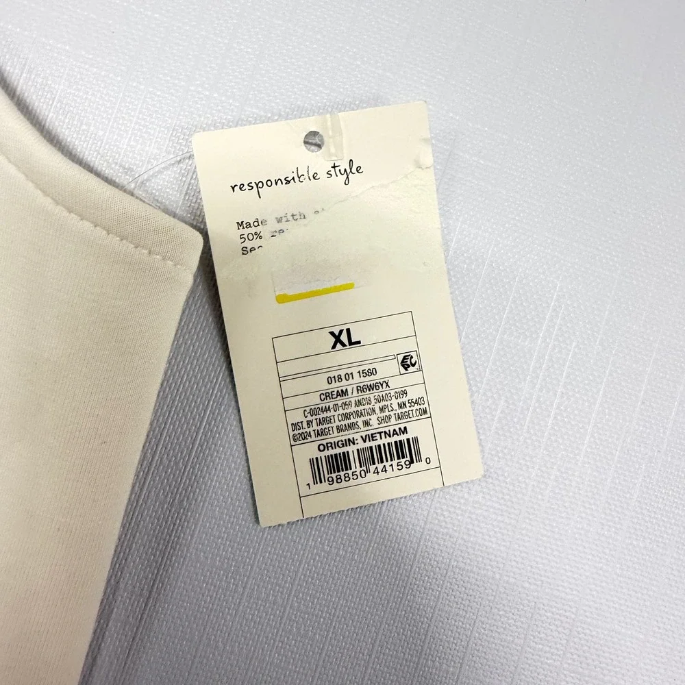 All in Motion Womens Active Romper XL Cream Sleeveless V-Neck Pockets 018011580 - Picture 4 of 9